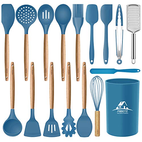 11PC Silicone Kitchen Cooking Utensil Set, Kitchen Utensils Spatula Set for  Nonstick Cookware, BPA Free Non Toxic Cooking Utensils 