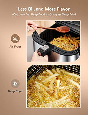 Innsky Air Fryer XL 5.8 QT, 【2022 Upgraded】 11 in 1 Oilless Air Fryers  Oven, Easy One Touch Screen with Preheat & Delay Start, ETL Listed,  Airfryer 1700W for Air Fry, Roast, Bake, Grill, Recipe Book : Home &  Kitchen 