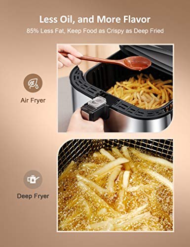  Innsky Air Fryer XL 5.8 QT, 【2022 Upgraded】 11 in 1 Oilless Air  Fryers Oven, Easy One Touch Screen with Preheat & Delay Start, ETL Listed,  Airfryer 1700W for Air Fry