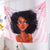 UniTendo African American Black Girl Colourful Print Wall Hanging Tapestries Indian Polyester Picnic Bedsheet Afro Wall Art Decor Hippie Tapestry, 80''X 60'' Lovely Girl.