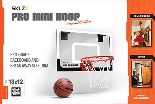 SKLZ Pro Mini Basketball Hoop with Ball, Standard (18 x 12 inches)