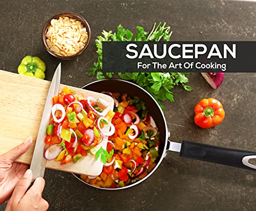 Utopia Kitchen Nonstick Saucepan Set with Lid - 1 Quart and 2 Quart Mu -  Jolinne