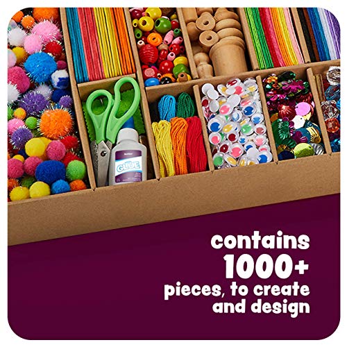 Arts and Crafts Vault - 1000+ Piece Craft Kit Library in a Box for