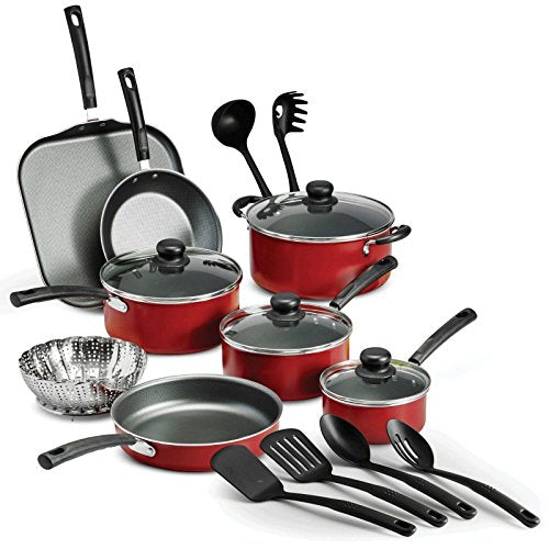 18 Piece Nonstick Pots & Pans Cookware Set Kitchen Kitchenware