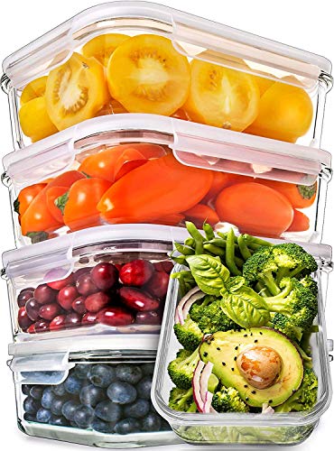 Prep Naturals Glass Meal Prep Containers - Food Prep Containers with L -  Jolinne