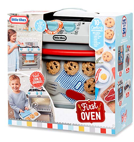 Little Tikes First Oven Realistic Pretend Play Appliance for Kids, Play Kitchen with 11 Accessories and Realistic Cooking Sounds