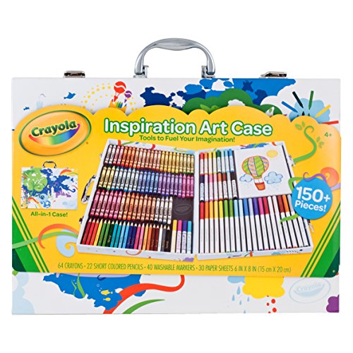Crayola Inspiration Art Case, Art Set, Gifts for Kids, Age 4, 5, 6, 7  (Styles May Vary), includes 64 Crayons, 20 Short Colored Pencils, 40  Washable