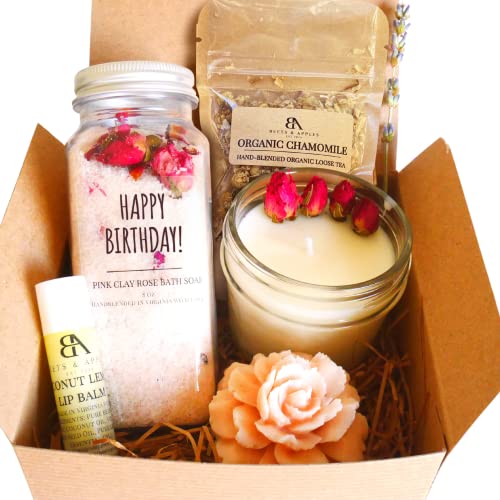 Large Bath Gift Set, Gift Baskets Women, Birthday Gifts For Her, Organic  Spa Gift Box, Sister Birthday Gift Box, Relaxation Gift Box