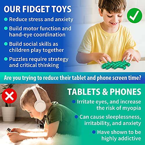 50Pcs Classroom Prizes Fidget Toy Pack, Fidget Sensory Toys Set