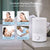 LEVOIT Humidifiers for Bedroom Large Room, 3L Cool Mist Top Fill Oil Diffuser for Baby Nursery and Plants, 360° Nozzle, Quiet Rapid Ultrasonic Humidification for Home Whole House, White