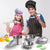 Juboury Kitchen Pretend Play Toys with Stainless Steel Cookware Pots and Pans Set, Cooking Utensils, Apron & Chef Hat, Cutting Vegetables for Kids, Girls, Boys, Toddlers