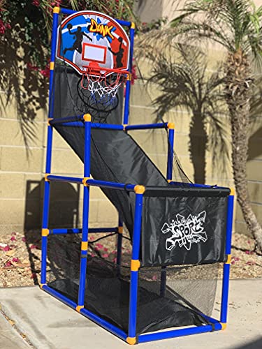  JOYIN Arcade Basketball Game Set with 4 Balls and Hoop for Kids  3 to 12 Years Old Indoor Outdoor Sport Play - Easy Set Up - Air Pump  Included - Ideal