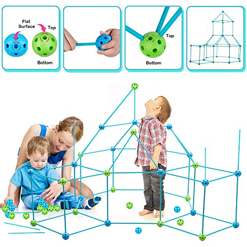 Obuby Kids Construction Fort Building Kit 85 Pieces Ultimate Forts Bui -  Jolinne