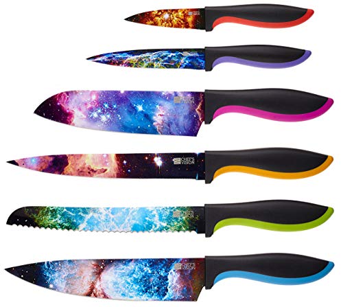 Cosmos Kitchen Knife Set in Gift Box - Color Chef Knives - Cooking