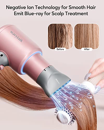 Wavytalk Professional Ionic Hair Dryer Blow Dryer with Diffuser and  Concentrator for Curly Hair 1875 Watt Negative Ions Dryer with Ceramic  Technology