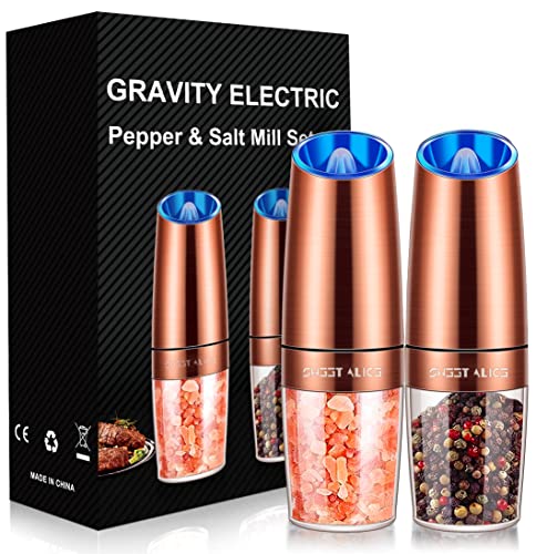 Electric Pepper and Salt Grinders, Automatic Gravity Sensor Pepper