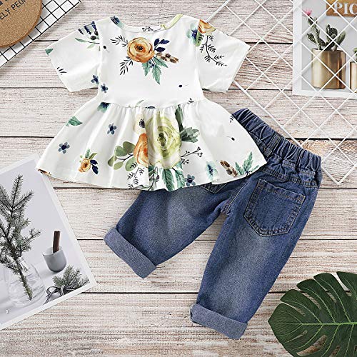  CARETOO Girls Clothes Outfits, Cute Baby Girl Floral