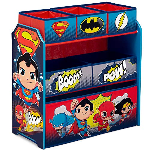 Delta Children 6 Bin Toy Storage Organizer DC Super Friends