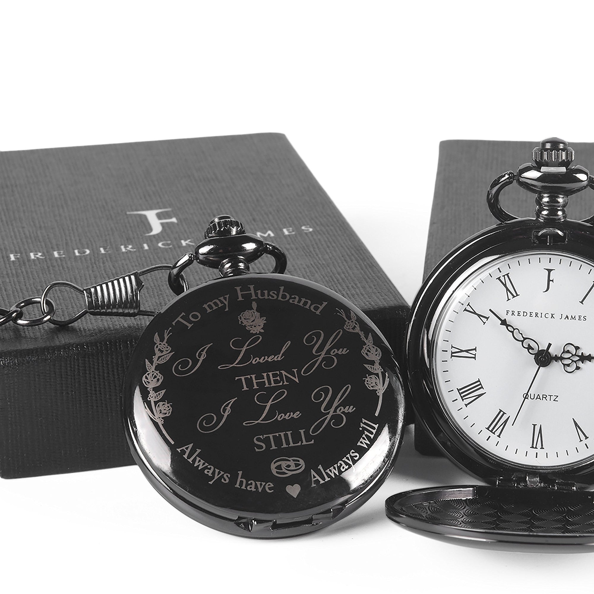 Anniversary Gift's for Him I Anniversary Gift' for Husband - Engraved ‘to My Husband’ Pocket Watch | I Love You Gift for Husband for Birthday I Valentines I Anniversary for Men